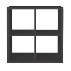 Étagère modulable 4 cubes GoodHome Mixxit anthracite l. 73,5cm x H. 73,4cm