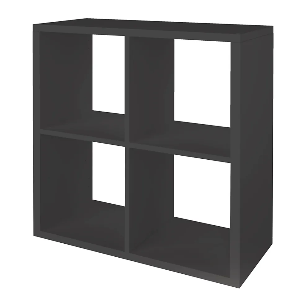 Étagère modulable 4 cubes GoodHome Mixxit anthracite l. 73,5cm x H. 73,4cm