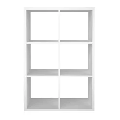 Étagère modulable 6 cubes GoodHome Mixxit blanc l. 73,5cm x H. 108cm