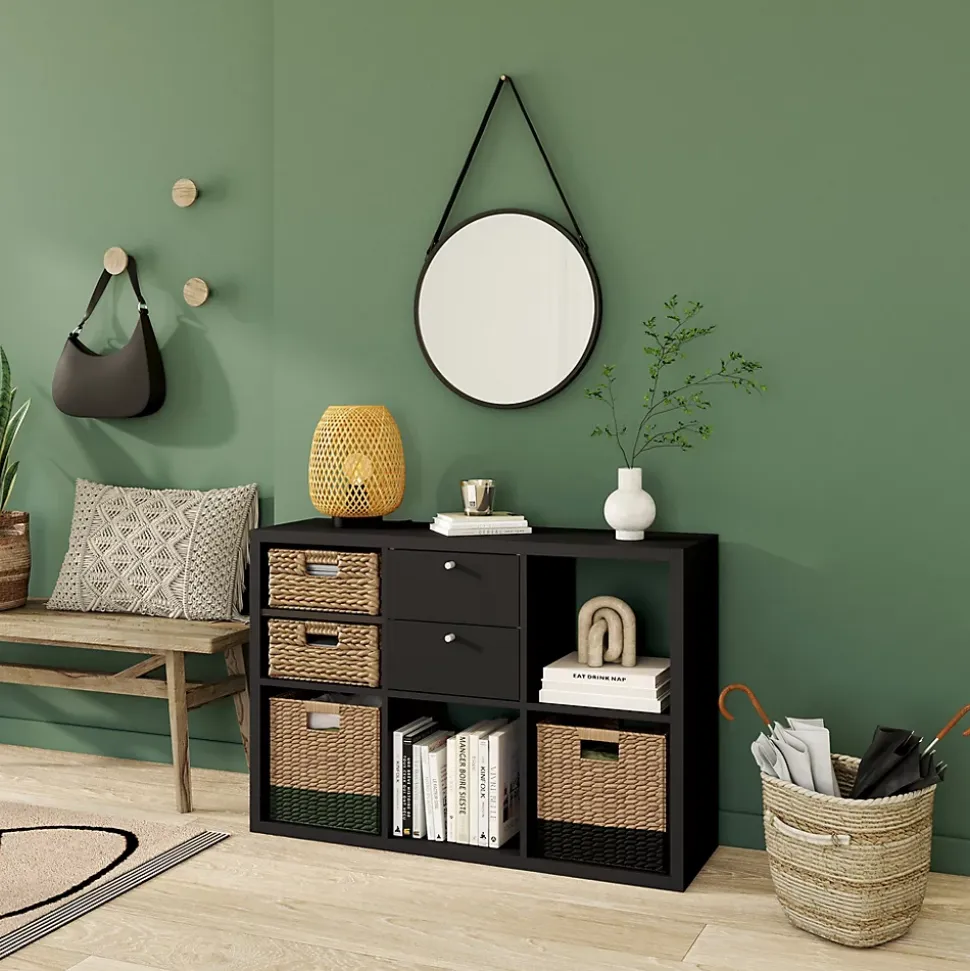 Étagère modulable 6 cubes GoodHome Mixxit anthracite l. 73,5cm x H. 108cm