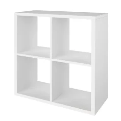 Étagère modulable 4 cubes GoodHome Mixxit blanc l. 73,5cm x H. 73,4cm
