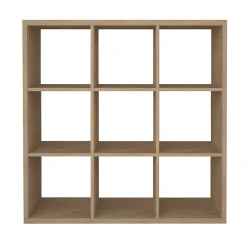 Étagère modulable 9 cubes GoodHome Mixxit effet chêne l. 108,1 x H. 108 cm