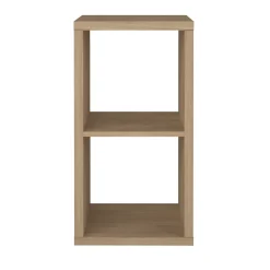 Étagère modulable 2 cubes GoodHome Mixxit effet chêne H. 73,5cm x l. 38,8cm