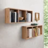 Étagère modulable 3 cubes Triade effet chêne