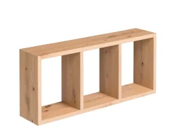 Étagère modulable 3 cubes Triade effet chêne