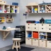 Étagère modulaire Dinamic avec 6 cubes en pin massif 105,4x70,8x33cm