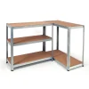 Étagère métal de rangement garage, atelier L.90 x P. 40 x H.180 cm 875 kg avec 5 niveaux