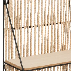 Étagère murale Cosy - corde et métal - 48x40 cm - Atmosphera