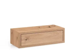 Étagère murale cube chêne artisan Hendrix L.45 x P.19,5 x H.13,5 cm Format