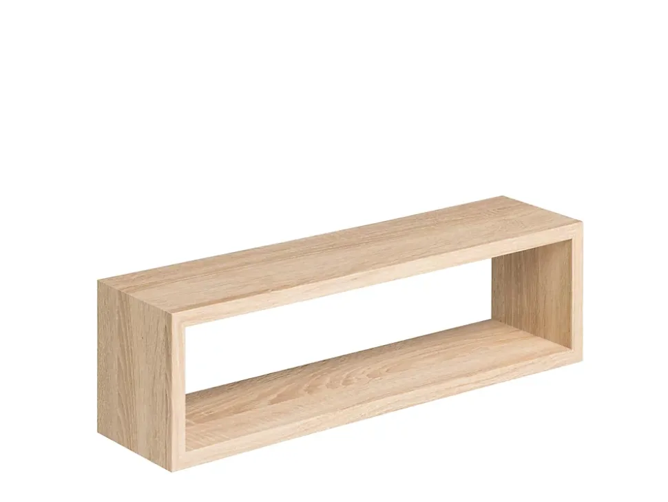 Étagère murale cube chêne sonoma Chany L.59 x P.14,5 x H.17 cm Format