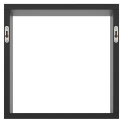 Étagère murale cube GoodHome Rigga noir L. 30 cm