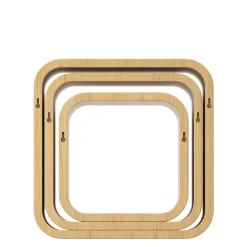 Étagère murale cube modulable Cusko Form, bois effet chêne vendue par 3 pièces