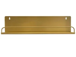 Étagère murale en métal doré L.50 x H.13 cm Ariane