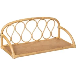 Étagère murale enfant Retro - rotin 57x24 cm - Atmosphera