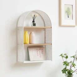 Étagère murale Jäller 53 x 35 x 14 cm blanc en.casa