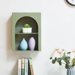 Étagère murale Jäller 40 x 30 x 13 cm vert en.casa