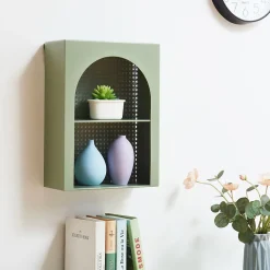 Étagère murale Jäller 40 x 30 x 13 cm vert en.casa