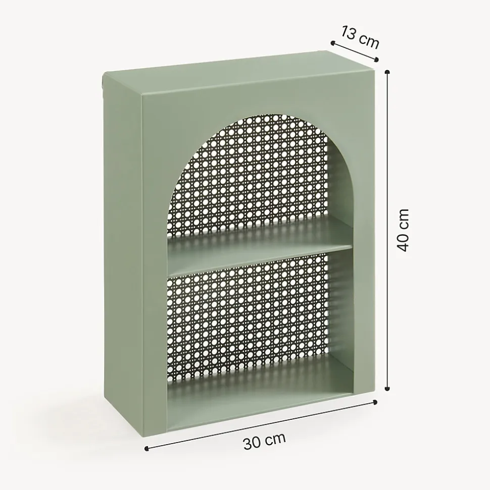 Étagère murale Jäller 40 x 30 x 13 cm vert en.casa