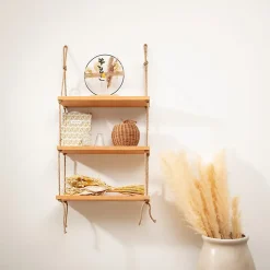 Étagère murale Lour - hévéa - 60x105 cm - Atmosphera