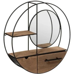 Étagère murale Miroir D50 cm - Atmosphera