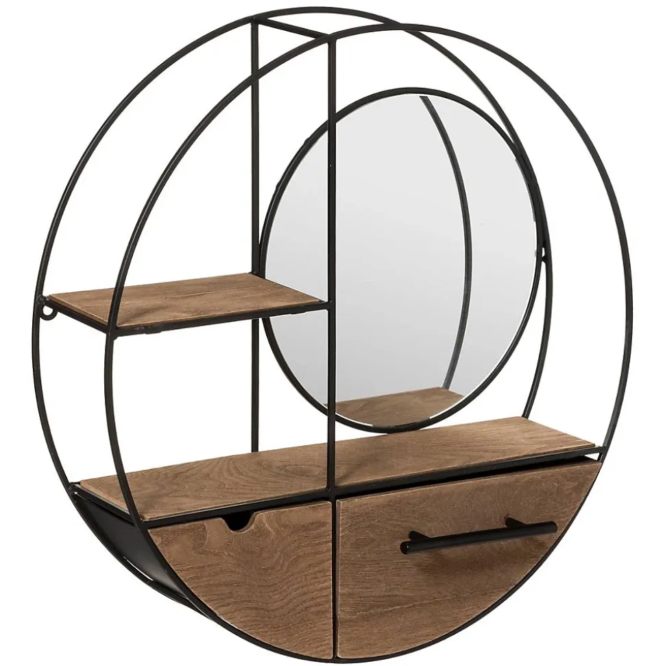 Étagère murale Miroir D50 cm - Atmosphera