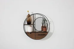 Étagère murale Miroir D50 cm - Atmosphera