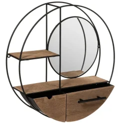 Étagère murale Miroir D50 cm - Atmosphera