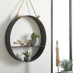 Étagère murale Modern noire - métal - Atmosphera