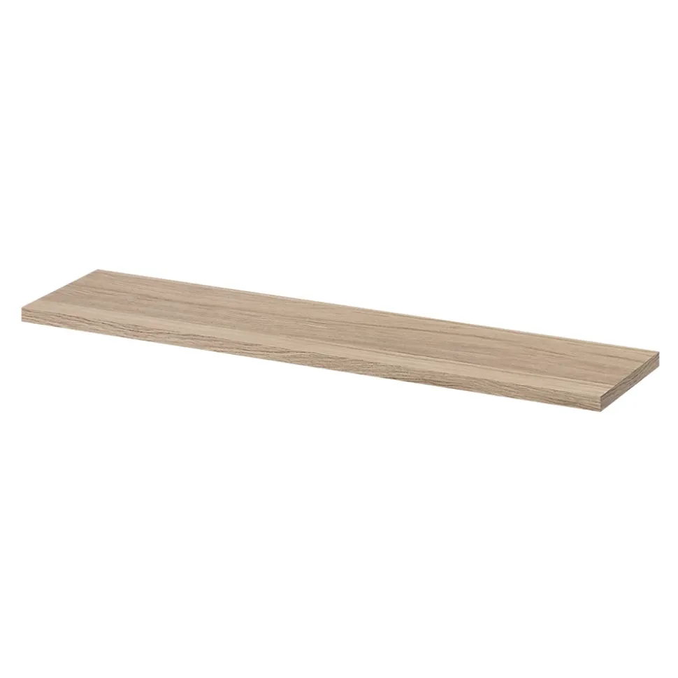 Étagère murale modulable 10 tablettes et 6 échelles effet chêne GoodHome Rigga H. 129 x L. 150 x P. 19 cm
