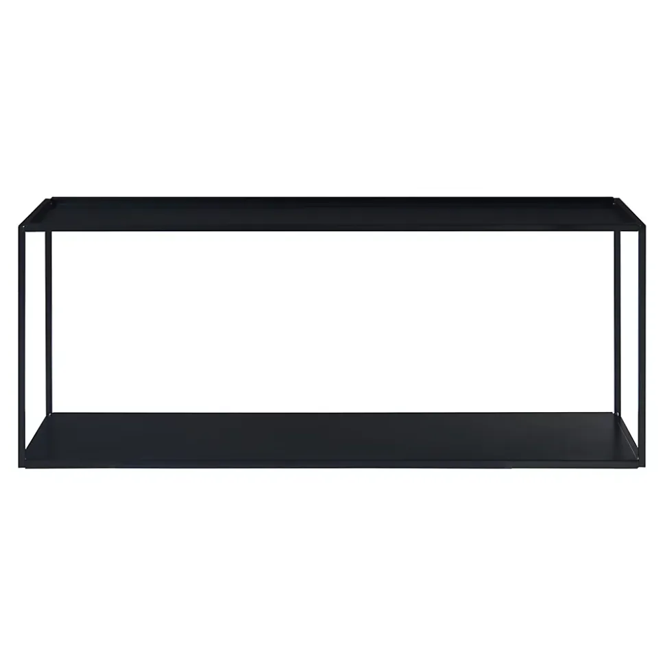 Étagère murale Notodden acier 90 x 25 x 35 cm noir en.casa