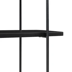 Étagère murale Oestfold 100 x 80 x 21 cm noir en.casa