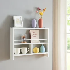 Étagère murale Piteaa 60 x 11 x 45 cm blanc en.casa
