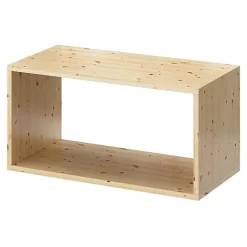 Étagère murale rectangulaire en pin massif GoodHome Rigga L. 60 cm