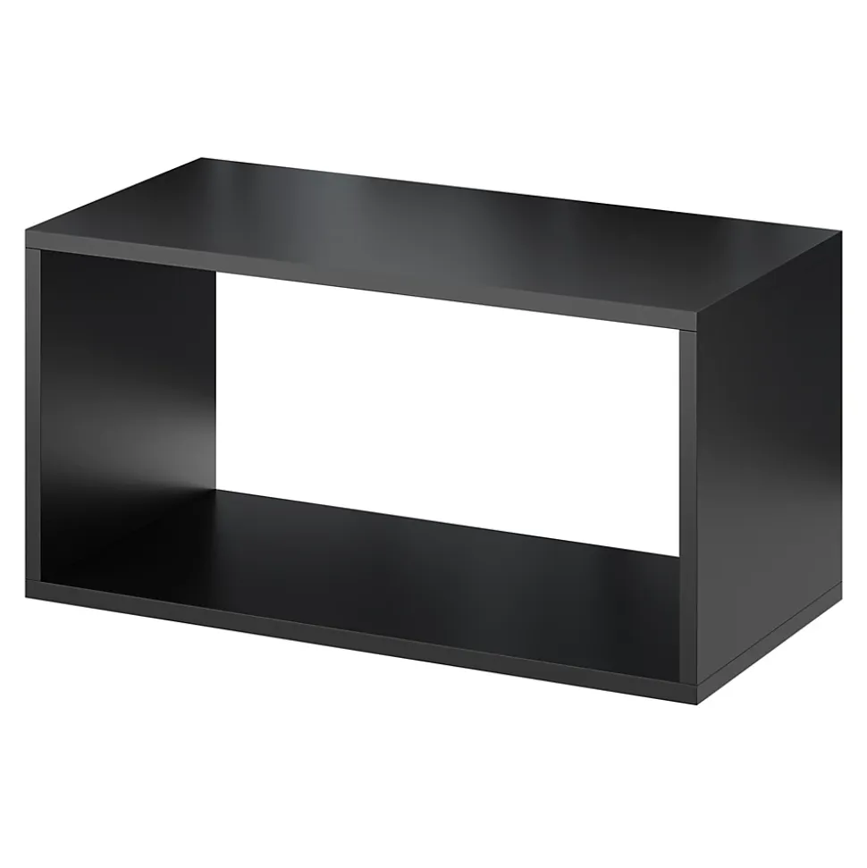 Étagère murale rectangulaire GoodHome Rigga noir L. 60 cm