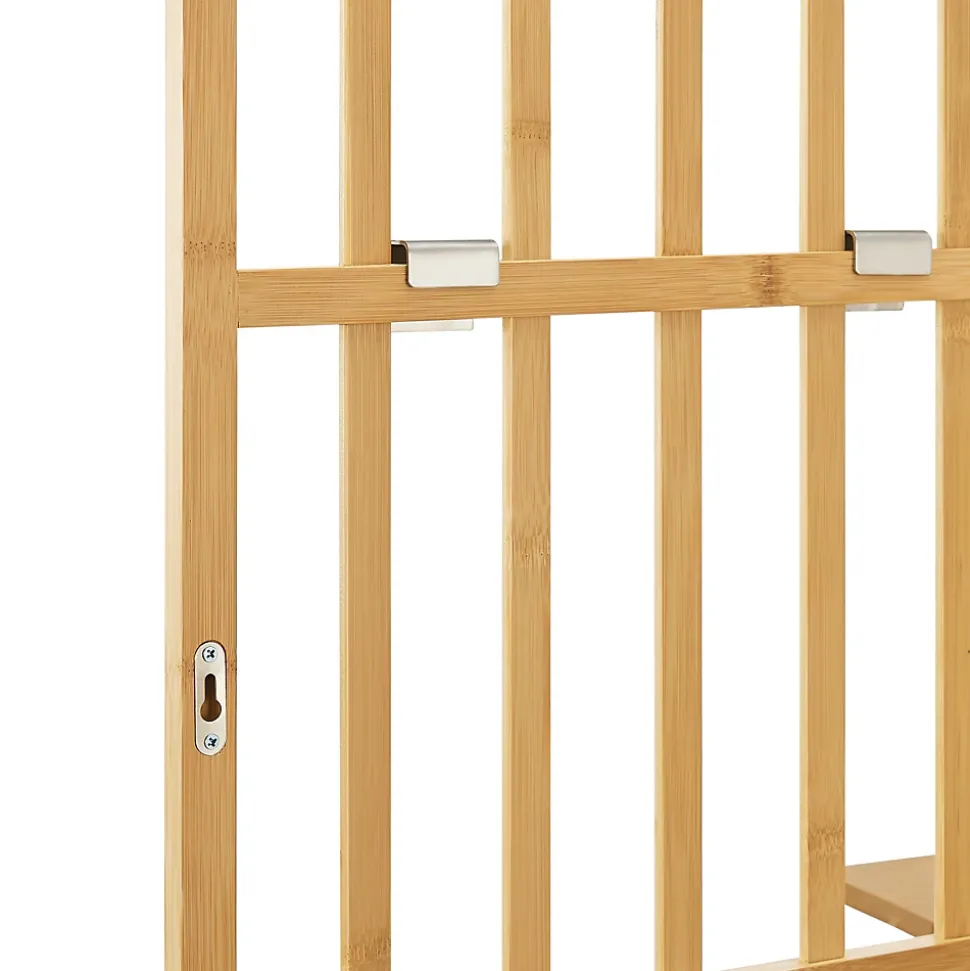 Étagère murale Roest bambou 120 x 80 x 13 cm naturel en.casa