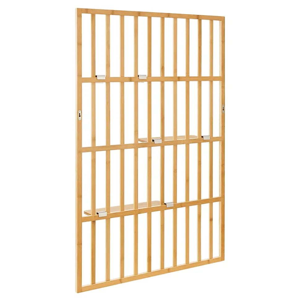 Étagère murale Roest bambou 120 x 80 x 13 cm naturel en.casa