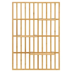 Étagère murale Roest bambou 120 x 80 x 13 cm naturel en.casa