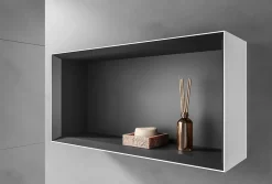 Étagère murale salle de bain ARCTIC 640 - blanc Softtouch