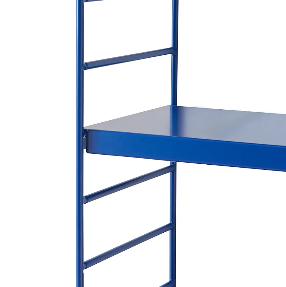 Étagère murale Strängnäs à 3 niveaux modulables 50 x 60 x 15 cm bleu en.casa