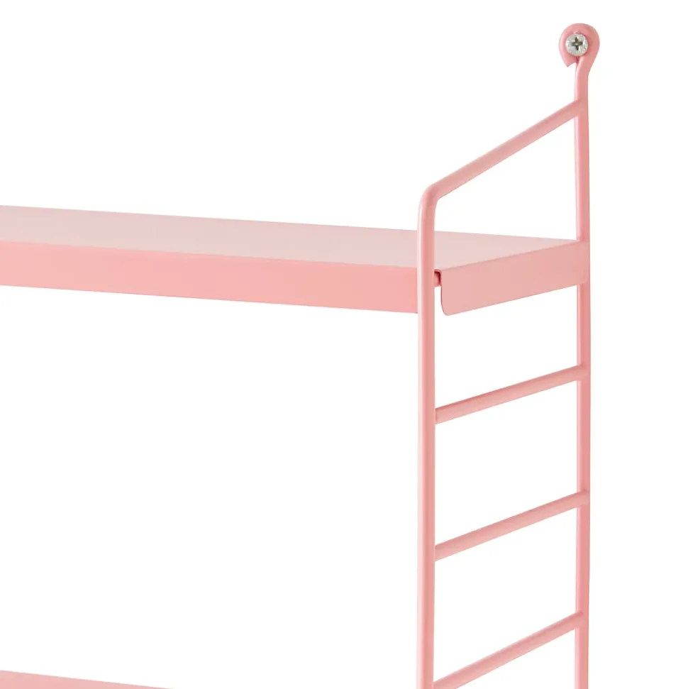 Étagère murale Strängnäs à 3 niveaux modulables 50 x 60 x 15 cm rose en.casa