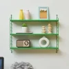Étagère murale Strängnäs acier 50 x 60 x 15 cm vert pomme en.casa