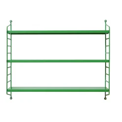 Étagère murale Strängnäs acier 50 x 60 x 15 cm vert pomme en.casa