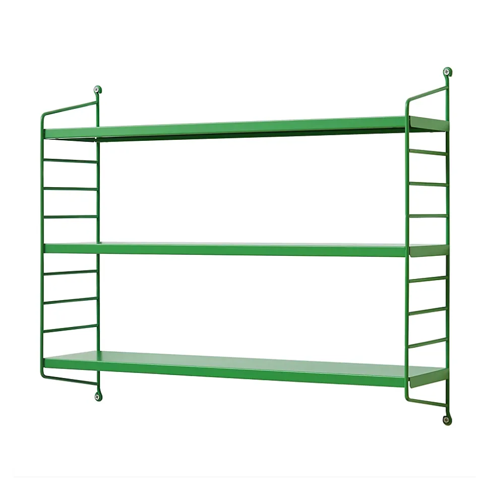 Étagère murale Strängnäs acier 50 x 60 x 15 cm vert pomme en.casa