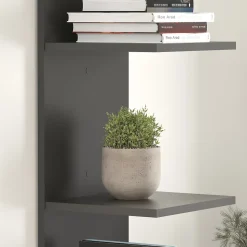Étagère murale Surahammar 180 x 35 x 32 cm noir en.casa