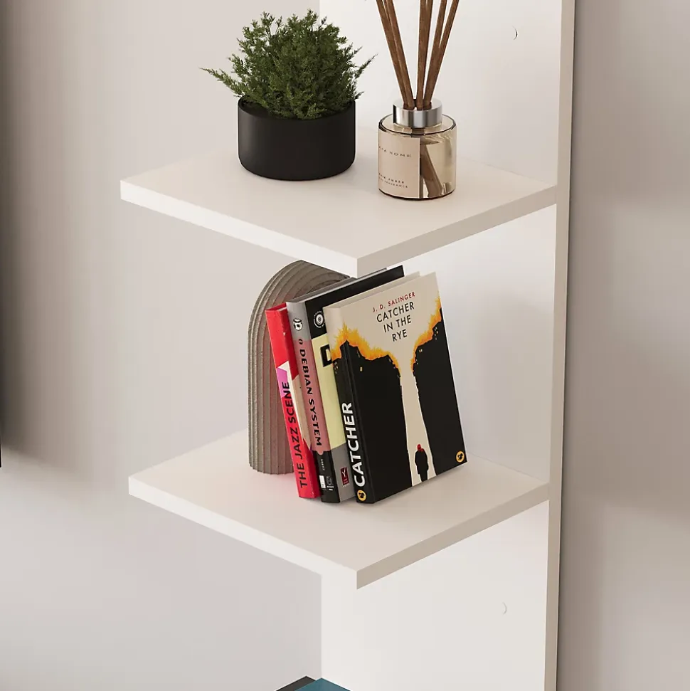 Étagère murale Surahammar 95 x 30 x 28 cm blanc en.casa