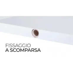 Étagère murale, étagère en bois, étagère murale, blanche, 56x23,7x2,3 cm - Smart