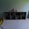 Étagère ouverte effet chêne grisé GoodHome Atomia H. 75 x L. 200 x P. 45 cm