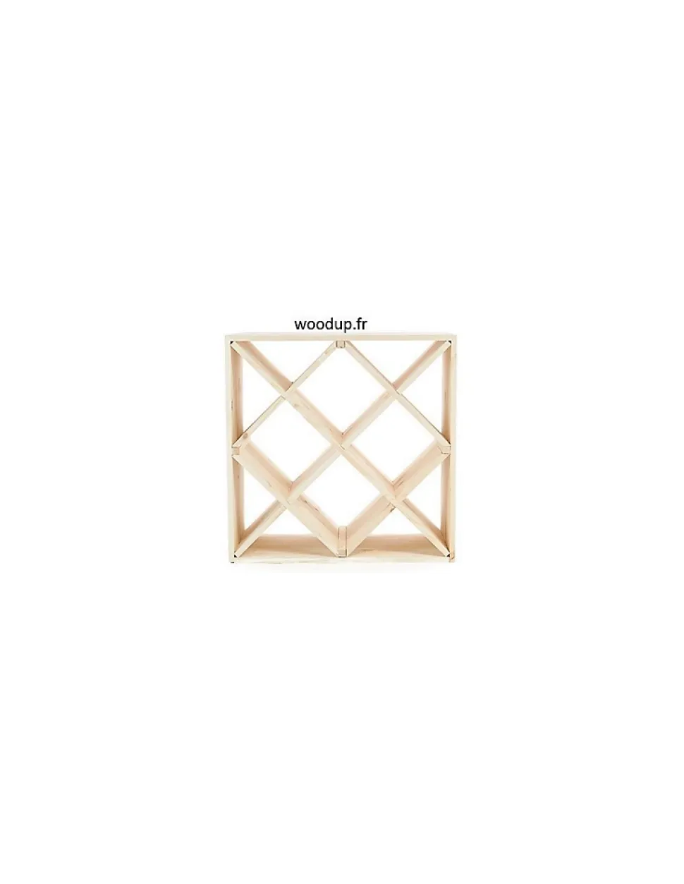 étagère Rangebouteilles En Pin Massif Module Losange Superposable /