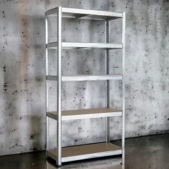 Étagère rayonnage modulable en métal, 5 étages, 175kg/par étagère