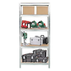 Étagère rayonnage modulable en métal, 5 étages, 175kg/par étagère